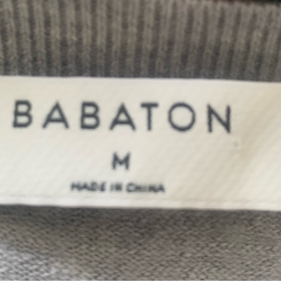 Babaton wool sweater with chiffon back - Picture 3 of 5